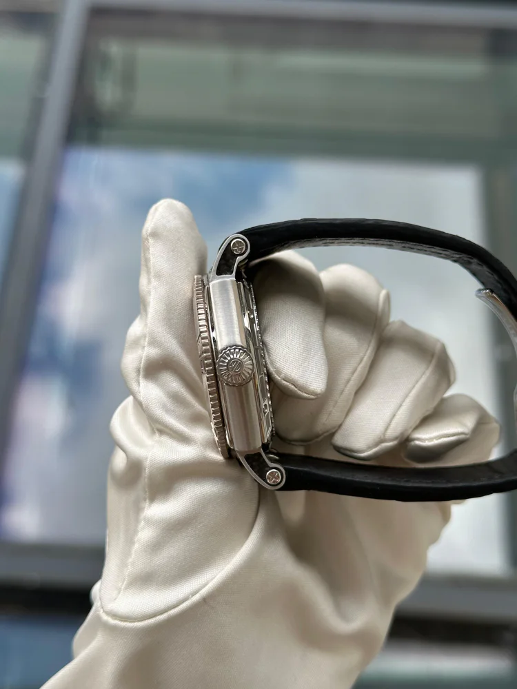 Roger Dubuis Easy Diver Steel and White Gold Bezel with Papers